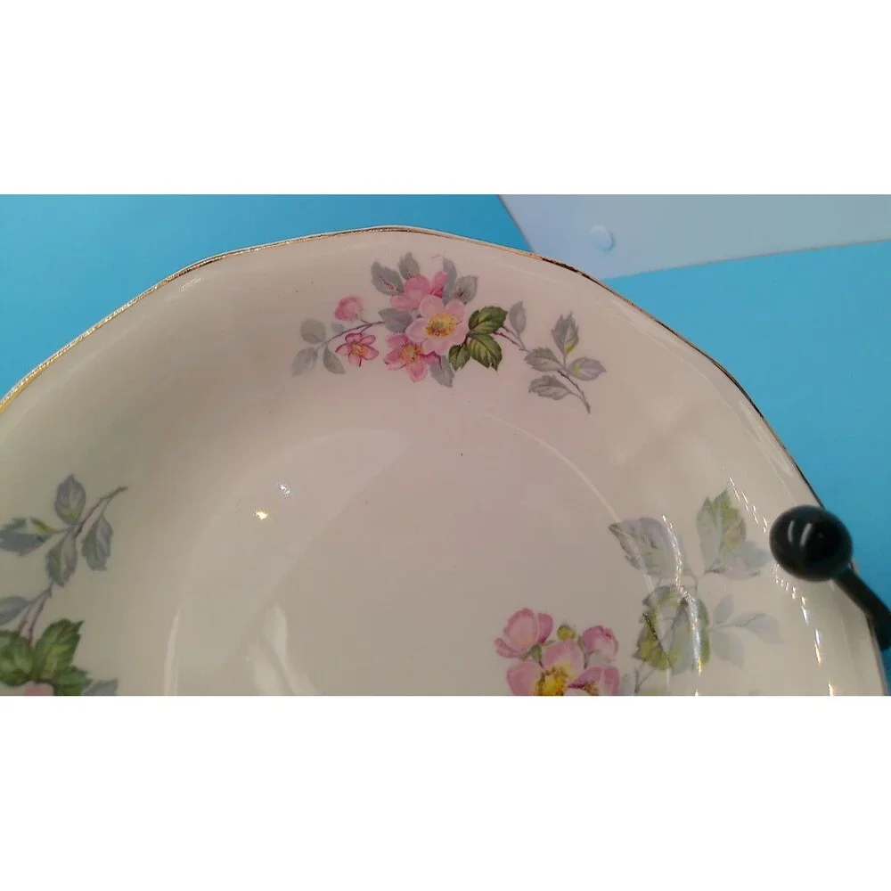 Victoria Dinnerware Maywood Warranted 22K Gold Trim Soup Bowl